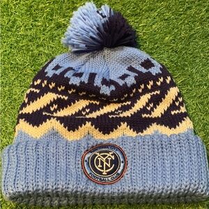New York City FC Football Club Adidas Hat MLS Beanie